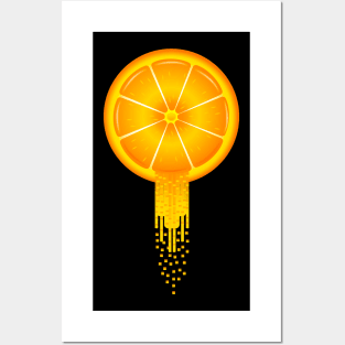 Digital Orange Posters and Art